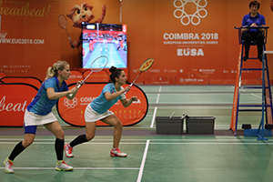 EUG Coimbra 2018_ badminton 19 jul