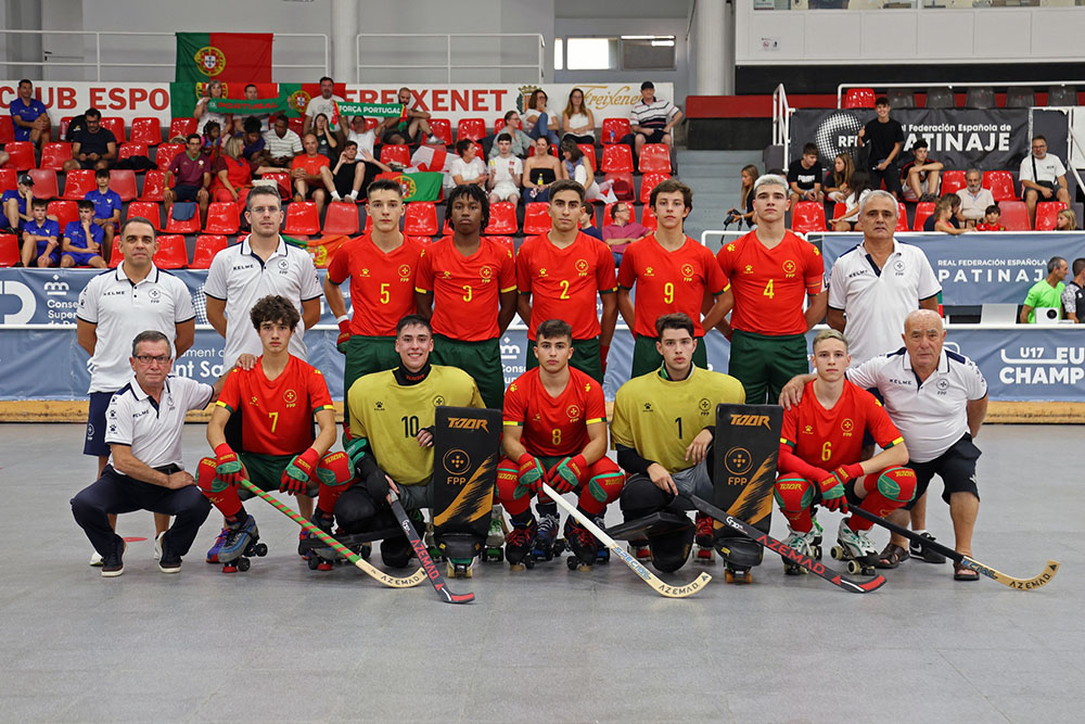 Selecção de Hóquei em Patins também venceu na segunda jornada do europeu  sub17 em Hóquei em Patins