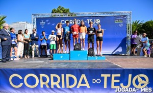 pódio conjunto dos 3 homens e 3 senhoras