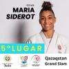Maria Siderot conquistou 5º lugar no Grand Slam de Judo em Astana
