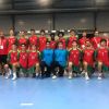 Selecção de Andebol nas meias-finais do torneio do FOJE, na Eslováquia