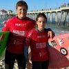 Marta Paço e Camilo Abdula brilharam no Mundial de Surf Adaptado