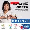 Catarina Costa conquistou medalha de Bronze no europeu de Judo