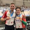 Rui Oliveira (prata) e Maria Martins (bronze) no europeu de ciclismo em pista