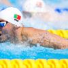 Diogo Ribeiro na meia-final dos 50 mariposa no Mundial de Natação