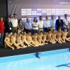 Fernando Gomes com seleção nacional de Polo Aquático (sub 18)